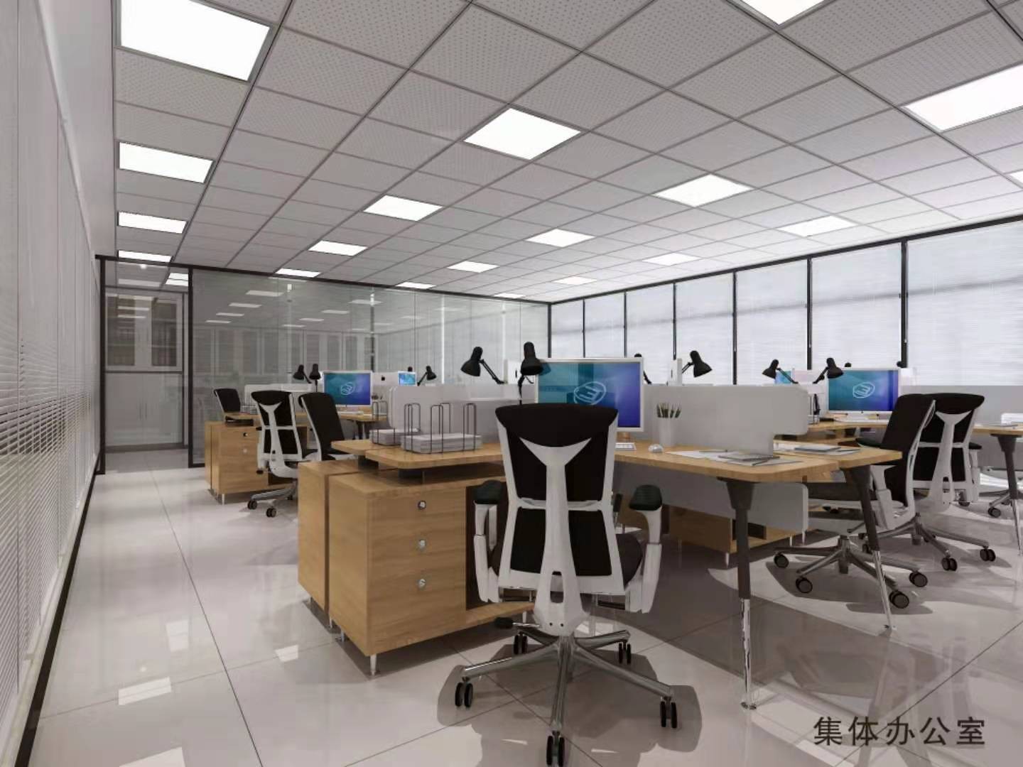 菏泽市返乡创业孵化基地办公室一角